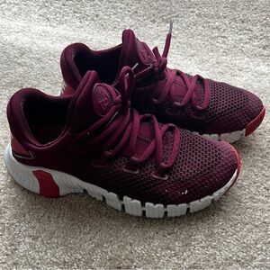 Nike Burgundy Metcon 4 Sneakers